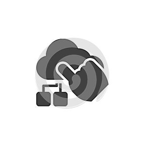 Data management vector icon