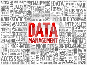 DATA Management word cloud