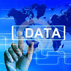 Data Map Displays an International or Worldwide Database