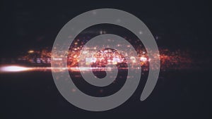 Matrix Display Information Network Simulation