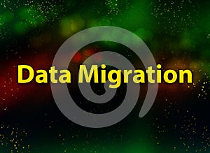 Data Migration abstract bokeh dark background