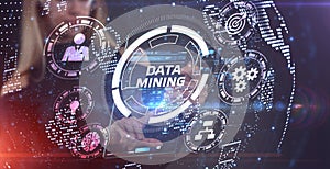 Data mining concept. Business, modern technology, internet and networking concept