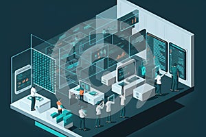 data mining operation, with teams of data miners analyzing massive amounts of structured and unstructured data