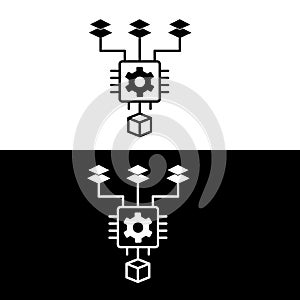 Data modeling icon. Logical data modeling, Physical data modeling, Entity-relationship modeling, Dimensional modeling, Relational