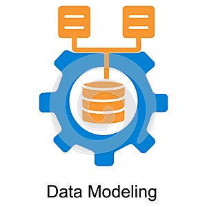 Data Modeling Icon. Vector Design