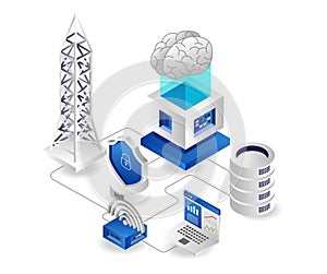 Data network cloud server tethering