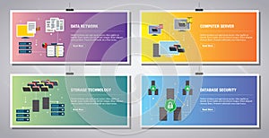 Data network, computer server and database security