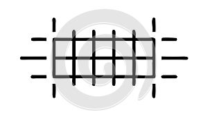 Data Network Grid. Connectivity, Digital Infrastructure, IT Systems, vector design Generative AI