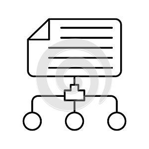 Data network Isolated Vector icon which can easily modify or edit