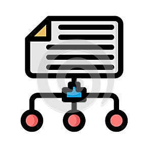 Data network Isolated Vector icon which can easily modify or edit