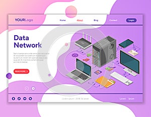 Data Network Isometric Concept