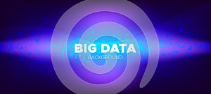 Data Numbers. Blue Information Technology. Violet