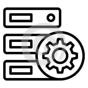 Data optimization  Isolated Vector icon easily edit or modify