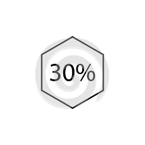 data percentage icon. Element of online and web for mobile concept and web apps icon. Thin line icon for website design and develo