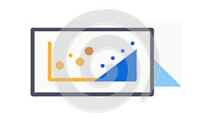 Data Performance Dashboard with Bar Graph & Line Trend, vector design Generative AI