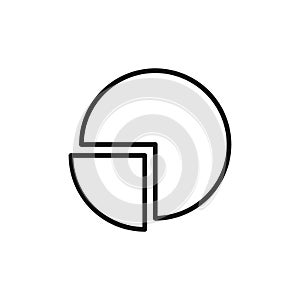 Data Pie Chart Icon Perfect for Analytics and Visualization