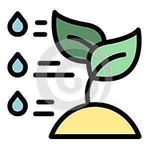 Data plant icon vector flat