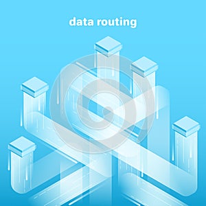 data platform consisting of rectangles and lines, data analysis and processing, cluster
