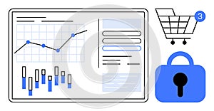 Data Presentation with Security and Online Shopping Elements