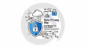 Data Privacy Day Protection Concept Illustration
