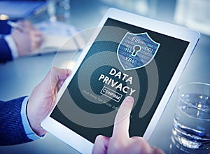 Data Privacy Online Security Protection Concept