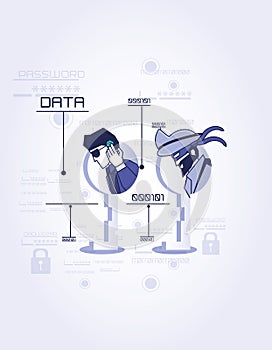 Data privacy set icons