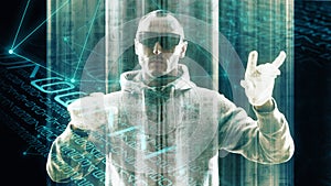 Data process analytics cyber security ai, big data digital technology machine learning artificial intelligence