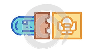 Data Processing Blockchain Vector. Digital Information Security. vector design Generative AI