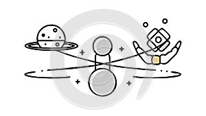 Data Processing Chip, Artificial Intelligence Vector Graphic, vector design Generative AI