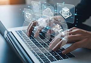 Data Processing and Cloud Computing Concept