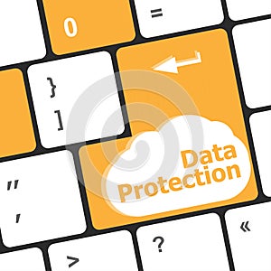 Data protection button on the keyboard keys