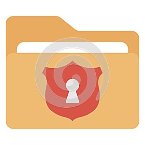 Data protection, data security Vector icon which can easily modify or edit