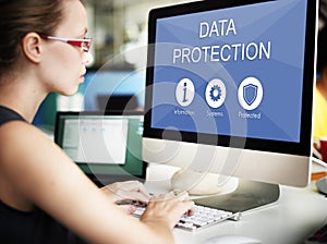 Data Protection Privacy Networking Concept