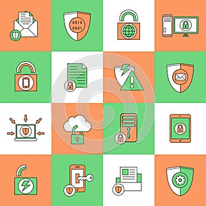 Data Protection Security Icons