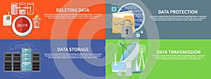 Data protection, transmission, storage and delete