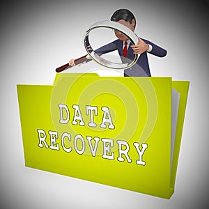 Data Recovery Software Bigdata Restoring 3d Rendering photo
