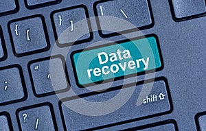 Data recovery words on keyboard button