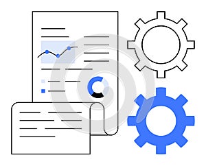 Data Report Analytics with Graphs and Gears Representing Process Optimization