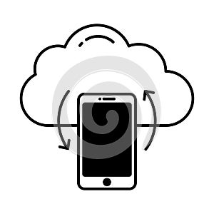 Data restore  Vector Icon which can easily modify or edit