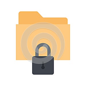 Data safety Color Vector Icon which can easily modify or edit