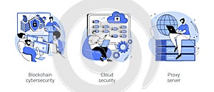 Data safety isolated cartoon vector illustrations se