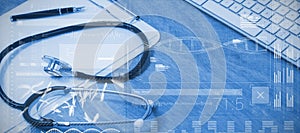 Composite image of data science