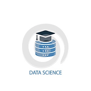 Data science concept 2 colored icon