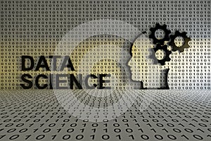 DATA SCIENCE concept text sunlight 3D