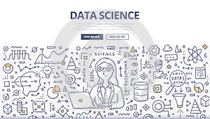 Data Science Doodle Concept photo