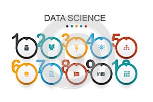 Data Science Infographic design template