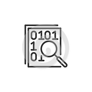 Data Science line icon