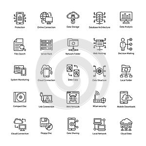 Data Science Line Icons