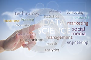 Data science word cloud