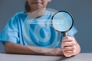 Data search technology browsing Internet data information networking.